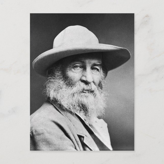 O CAPTAIN! Mein Kapitän! Walt Whitman Postkarte (Vorderseite)