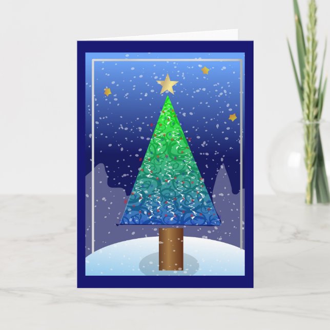 O Christmas Tree Card Feiertagskarte (Vorderseite)