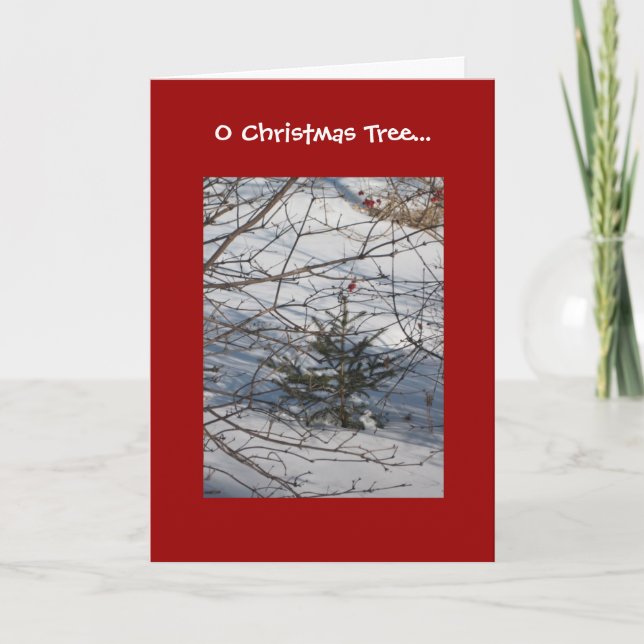 O Christmas Tree Feiertagskarte (Vorderseite)