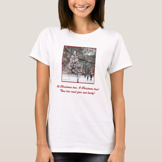'O Christmas Tree' Ladys'T - Shirt (Vorderseite)