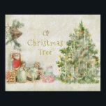 O Christmas Tree Vintag Poster<br><div class="desc">"O Christmas Tree" ist eine originelle Collage von Vintagen Szenen, die die traditionellen Aspekte von Heiligabend darstellen. Ein wunderschön dekorierter Baum ist der Mittelpunkt der Aufmerksamkeit. Kleine Kinder versammeln sich und sehen einige ihrer Geschenke. Wow! Der Weihnachtsmann kommt durch die Tür. Die Kinder sollen schlafen und diese Geschenke erst am...</div>