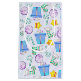 O Christmas Whimsey Folk Art Kleine Geschenktüte