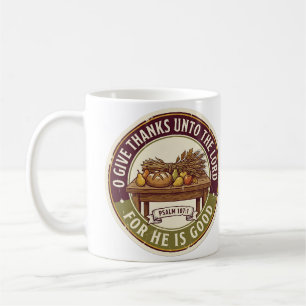 O danket dem Herrn Psalm 107:1 Kaffeetasse