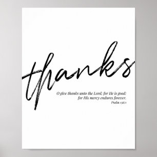 O dankt dem Herrn, denn Er ist gut für seinen Poster