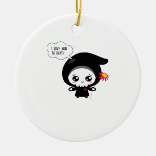 o Death - Funny Valentinstag Classic Keramik Ornament