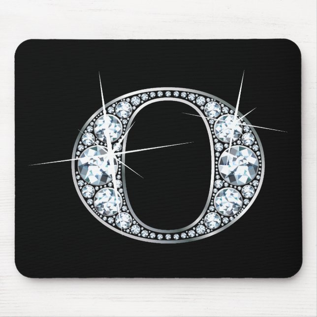 "O" Diamond Bling Mousepad (Vorne)