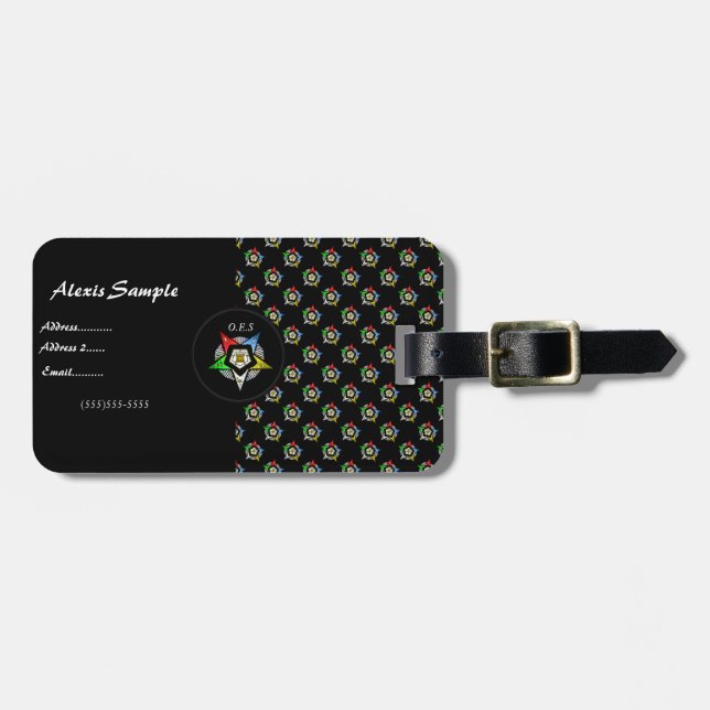 O.E.S. GEPÄCKANHÄNGER (Vorderseite horizontal)