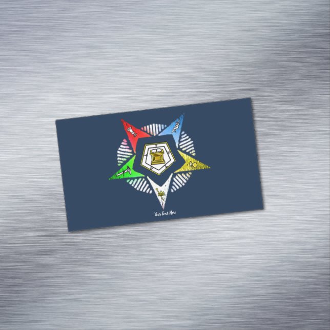 O.E.S MAGNETISCHE VISITENKARTE (Beispiel)