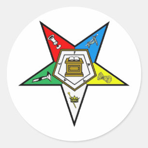 O.E.S. RUNDER AUFKLEBER