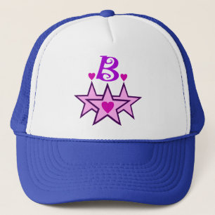 Ō" Fabulous Initial B strucker Hat" ╝ Truckerkappe