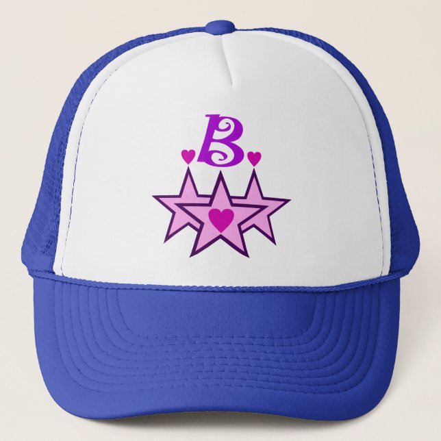 Ō" Fabulous Initial B strucker Hat" ╝ Truckerkappe (Vorderseite)