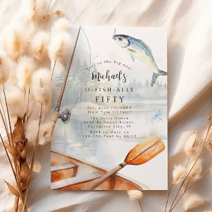 O-Fisch-Alliierte Fischen Thema Geburtstagsparty Einladung