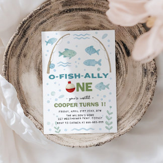 O-Fisch-Ally 1. Geburtstag Einladung