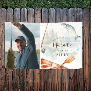 O-Fisch-ally Angel-Fisch Geburtstag 50. Foto Banner
