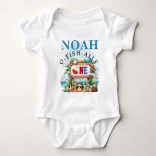 O-Fisch-ally Der Große Angeltag Geburtstag Baby Strampler