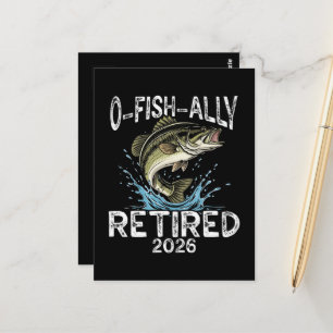 O-Fisch-ally Ruhestand 2026 Humor Lustig Postkarte