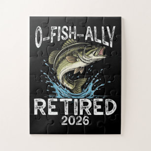 O-Fisch-ally Ruhestand 2026 Humor Lustig Puzzle
