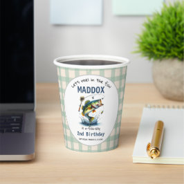 O-Fisch-Ally Two Fishing 2. Geburtstag Pappbecher