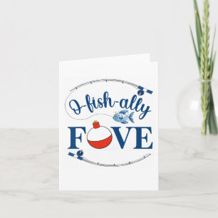 O-Fisch-Fünf-Geburtstags-Ofisa Karte