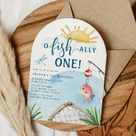 O Fisch nur eins! | Party Einladung zum 1. Geburts