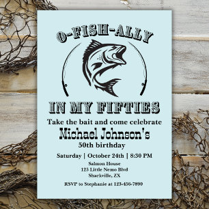 O-Fisch-Verbündete in meiner 50. Geburtstagsparty Einladung