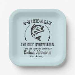 O-Fisch-Verbündete in meiner 50. Geburtstagsparty Pappteller