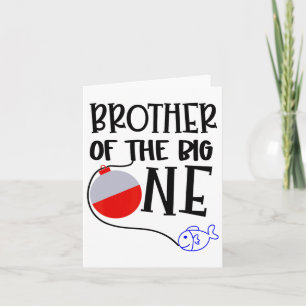 O-Fisch-verwandter Bruder des Big One Birthday Bo Karte