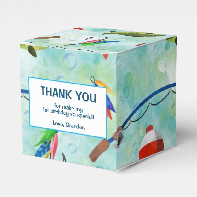 O-Fisch-verwandter Fischertag Geschenkschachtel (Vorderseite)