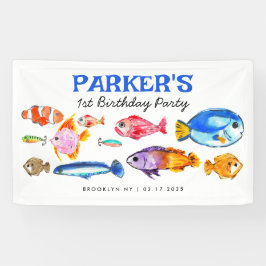 O-Fish-al-Reel Fishing - Geburtstag Willkommen Banner