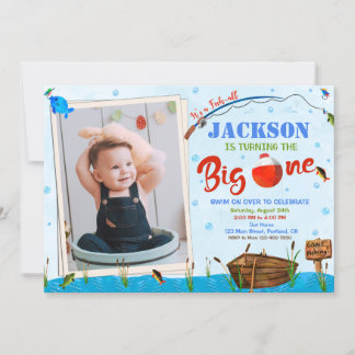 O-Fish-all Big One Geburtstags Einladung Boy Foto