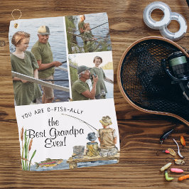 O-Fish-Ally Best Opa | 3 Foto Handtuch