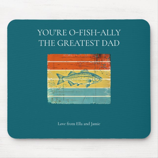 O-Fish-Ally Bester Vater-Mauspad - Personalisieren Mousepad (Vorne)