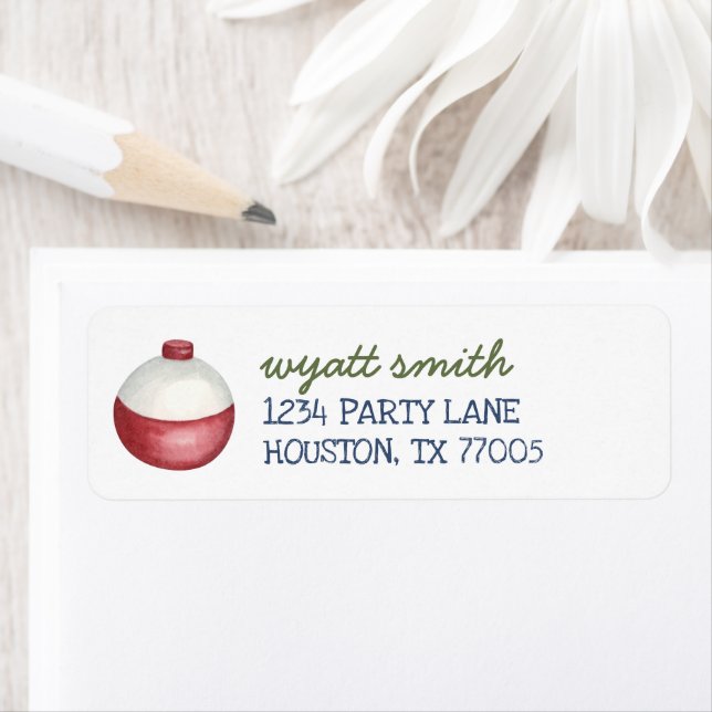 O-Fish-Ally Birthday Bobber Rücksendeadresse (Insitu)