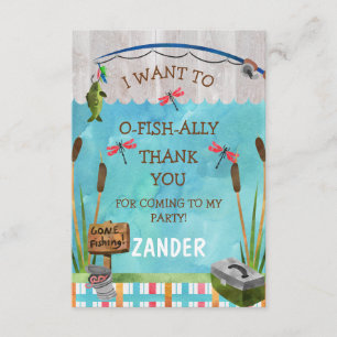 O fish ally danke Karte