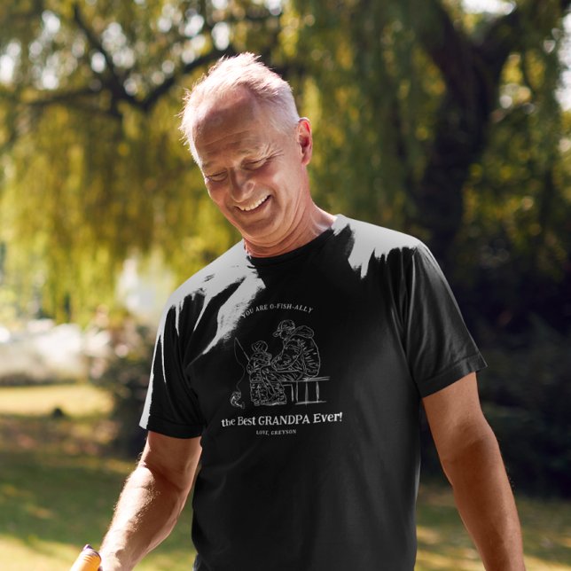 O-Fish-Ally der beste Großvater | Fischerei T-Shirt (Von Creator hochgeladen)