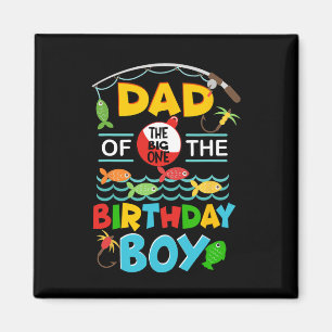 O Fish Ally Ein Geburtstagsoutfit Papa des Geburts Magnet