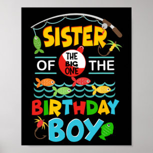 O Fish Ally Ein Geburtstagsoutfit Schwester Des Ge Poster