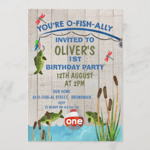 O-Fish_Ally eine Aquarell-Geburtstags-Einladung Einladung