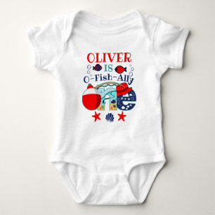 O-fish-ally Eins ICH Bin der GROSSE EINE Erste Baby Strampler