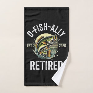 O-Fish-Ally Im Ruhestand 2026 Fischer Angeln Handtuch