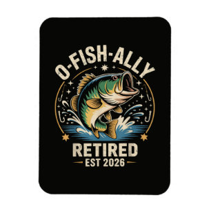 O-Fish-Ally Im Ruhestand 2026 Fischer Angeln Magnet