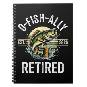O-Fish-Ally Im Ruhestand 2026 Fischer Angeln Notizblock