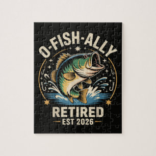 O-Fish-Ally Im Ruhestand 2026 Fischer Angeln Puzzle