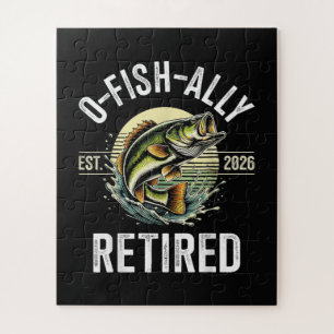 O-Fish-Ally Im Ruhestand 2026 Fischer Angeln Puzzle