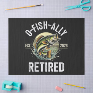 O-Fish-Ally Im Ruhestand 2026 Fischer Angeln Seidenpapier
