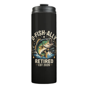 O-Fish-Ally Im Ruhestand 2026 Fischer Angeln Thermosbecher