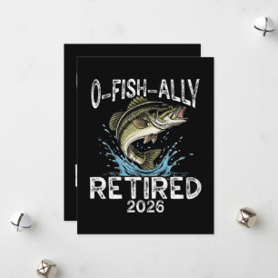 O-Fish-Ally Im Ruhestand 2026 Humor Lustig Feiertagskarte