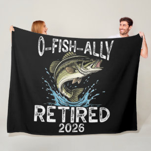 O-Fish-Ally Im Ruhestand 2026 Humor Lustig Fleecedecke