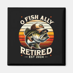 O Fish Ally Im Ruhestand Est Lustiger Ruhestand An Magnet
