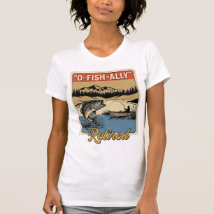 O-Fish-Ally Im Ruhestand Vintage Angler-Shirt Desi T-Shirt